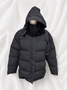 L.L Bean Black Hooded Puffer Jacket